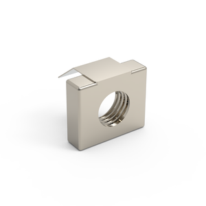 M6 M8 High Strength Nickel-Plated <b>Square</b> T-Slot Spring <b>Nut</b> 4040 Series Alloy Steel Industrial Framing <b>Nut</b> Aluminum Profile - Product Image 1