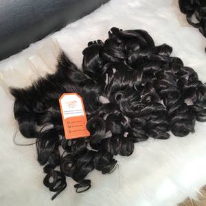 Extensiones de cabello humano al por mayor de alta calidad, estilo ondulado oceánico, servicio personalizable, envío rápido a todo el mundo, gran stock - Product Image 5