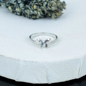 Anillo de Mariposa de Plata de Ley 925, Estilo Bohemio, Apilable, para Mujer, Regalo de Aniversario o Compromiso - Product Image 2