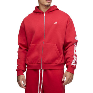 Ensemble de sweats à capuche zippés de qualité supérieure, survêtement streetwear personnalisé avec logo, molleton 100 % coton épais, coupe ample, vente en gros, OEM, faible MOQ - Product Image 3