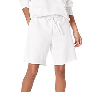 Nouveau short décontracté en coton contrastant pour femme, taille haute, idéal pour l'été, la rue et la gym - Product Image 1