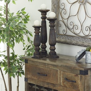 Mango Wood <b>Candle</b> Holder Set of 3 - Handcrafted Wholesale from India - Product Image 3