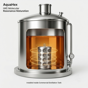 Dispositivo de Maduración de Licores Destilados Industriales AquaHex con Tecnología de Resonancia Física, Acero Inoxidable 316L de Grado Alimenticio - Product Image 1