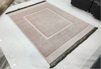 High Geometric Fine Hand Tufted Plush Kilim Rugs | Elegant Decorative Carpets for Living Room Dining Area Entryway | Wool/Silk