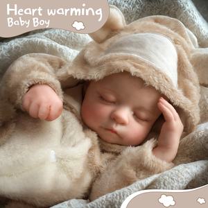 Muñecas Bebé <span class=keywords><strong>Reborn</strong></span> Noah de 20'' de Babeside, Muñecas <span class=keywords><strong>Reborn</strong></span> de Niño Dormido con Cuerpo de Tela, Envío Rápido desde Stock Local en EE. UU., Juguete de Regalo - Product Image 3
