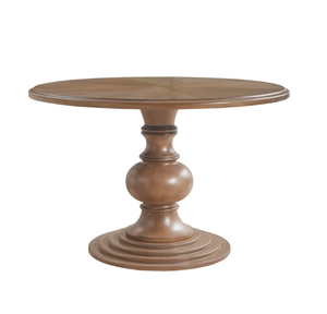 Mesa de comedor redonda moderna de madera maciza, estilo elegante y compacto, a precio de mayorista. - Product Image 2