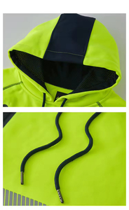 Sudadera de Seguridad Reflectante LED Impermeable de Alta Visibilidad con Logotipo Personalizado OEM ODM, Clase 3 ANSI, para Trabajos de Construcción para Hombre - Product Image 5