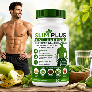 Slim Plus, Quemador de Grasa, Limpiador de Colon, Garcinia Cambogia, Café Verde, Cápsulas de Té Verde para la Desintoxicación Intestinal y la Pérdida de Peso - Product Image 4
