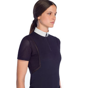 เสื้อขี่ม้าสีเทาขาว แขนยาว คอสูง โพลีเอสเตอร์ ชุดขี่ม้ามืออาชีพ - Product Image 5