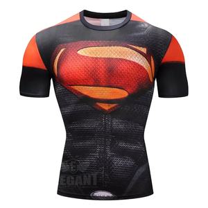 Elegante hombre MMA Rash Guard personalizado impreso manga corta Fight Wear alta calidad mejor Material Anti-UV y transpirable - Product Image 5