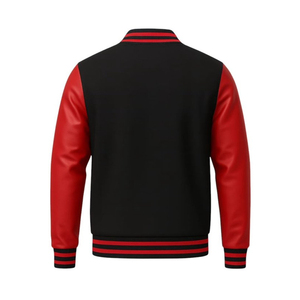 Chaqueta Varsity de Invierno con Estilo, Chaqueta Universitaria de Béisbol a la Moda, Prenda Urbana con Cuello Alto, Mangas de Nailon/Algodón Transpirables - Product Image 3