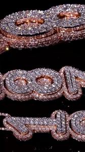 Comprar Colgante de Moissanita Helada, Joyería Hip Hop para Raperos, Colgante con Letra Inicial, Colgante Hip Hop, Colgante Unisex, Joyería para Hombre - Product Image 1