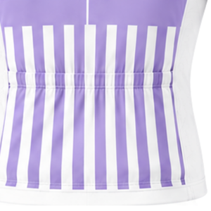 Maillot de Ciclismo Blanco Lavanda de Manga Corta con Cremallera Completa, Secado Rápido, Transpirable, para Bicicleta de Carretera, Ligero, Ropa Deportiva de Entrenamiento - Product Image 6