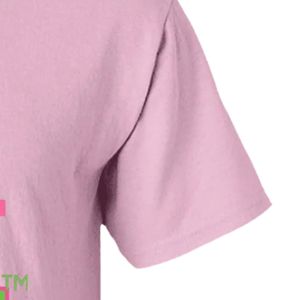 T-shirt femme rose clair personnalisé avec broderie rose et verte, manches courtes, col rond, tee-shirt décontracté, haut tendance été - Product Image 6
