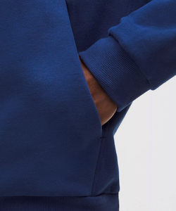Sudadera con Capucha Azul para Hombre, Talla Grande, de Algodón French Terry, para Corredores, Estampado Informal, Ropa de Otoño - Product Image 4