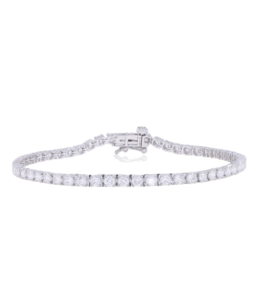 Bracelet tennis en or massif 18 carats, diamants noirs et blancs taille brillant, style hip-hop, unisexe, pour fiançailles, anniversaire, fête, IGI - Product Image 2