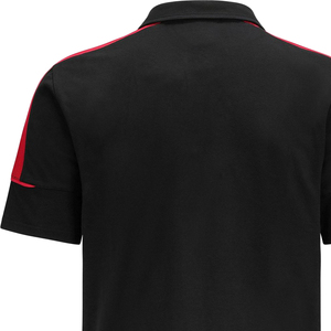 Chemise de golf de haute qualité en polyester/coton, col montant, design bicolore, logo brodé, séchage rapide - Product Image 3