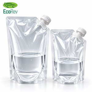 Recyclable EcoRev ECO63 Beverage Packaging Spout Pouch Moisture Proof <b>Clear</b> Food Grade Laminated Plastic <b>Bag</b> with Spout Top Cap - Product Image 2