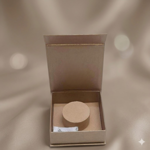 Boîte à bijoux en papier kraft écologique en gros avec laminage mat |   Emballage personnalisé avec logo et doublure en éponge pour boucles d'oreilles - Product Image 4