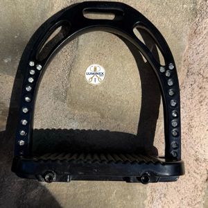 Étriers d'équitation SV noirs avec strass - Product Image 3