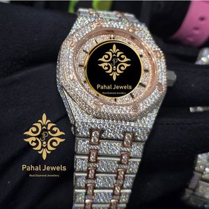 นาฬิกาเพชรหรู Pahal Jewels ตัวเรือนสแตนเลสทรง Tonneau ขนาด 40 มม. ระบบควอตซ์อนาล็อก สายรัดแบบพับเรืองแสง สำหรับทั้งชายและหญิง - Product Image 3