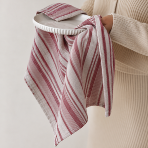 Tea <b>Towels</b> 100% Linen Striped Design Custom Made Eco-Friendly Dish Drying Cloth for Home & Hotel Use - Product Image 3