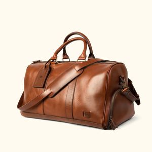 Nouveauté : Sac de voyage décontracté pour homme en cuir véritable, imperméable, sac de sport en cuir, en vente en ligne à bas prix - Product Image 1