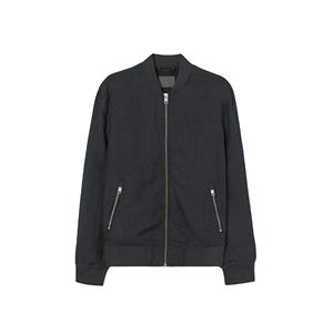 แจ็กเก็ตบอมเบอร์ผู้ชายแบบมืออาชีพพร้อมคอตั้งดีไซน์ใหม่น้ำหนักเบาคุณภาพสูงแขนยาววัสดุหนัก - Product Image 1