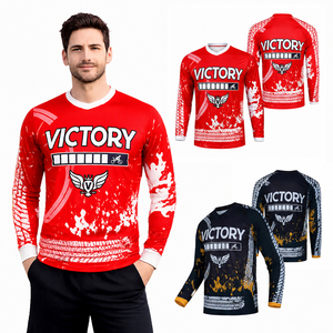 Maillot de motocross personnalisé 2026 pour homme – T-shirt de course MX amusant à manches longues pour moto tout-terrain - Product Image 1