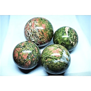 Esferas de Unakita Natural al por Mayor, Cristales de Jade, Artesanías, Minerales Decorativos de Feng Shui, Rocas Talladas de Reiki, Minerales de Feng Shui - Product Image 3