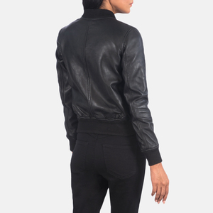 Women's Modern Style Slim Fit Sheep Skin Bomber <b>Jacket</b> Fashionable Breathable Leather Women's <b>Jackets</b> - Product Image 3