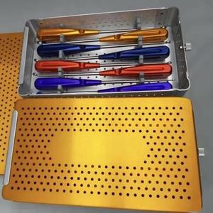 Curettes américaines Rainbow de haute qualité, longueur totale 10 pouces (250 mm), acier inoxydable, qualité A+, certifiées CE par Dentavex - Product Image 1
