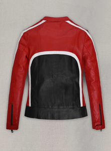 Veste de motard en cuir véritable imperméable pour femme, style Money Heist Ursula, pour l'automne/hiver/printemps, toute nouvelle - Product Image 5