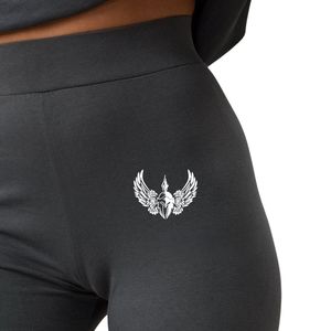 Legging gris graphite pour femme, taille haute, extensible, pour fitness, entraînement et yoga, vêtement de sport confortable - Product Image 4
