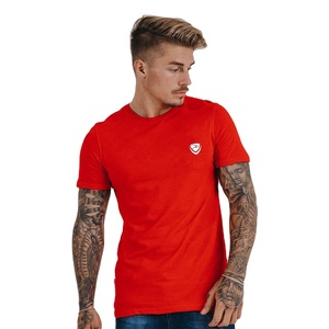 T-shirt à manches courtes 100% coton pour hommes personnalisé 230gsm qualité de remise en forme douce et lourde pour le printemps - Product Image 1