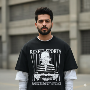 เสื้อยืดโอเวอร์ไซส์จากผู้ผลิตชั้นนำ สกรีนลายตามสั่ง ผ้าฝ้ายพรีเมียมเนื้อนุ่ม สตรีทแวร์ ทรงไหล่ตก - Product Image 3