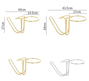 Warm toned Premium quality metal <b>ice</b> bucket with matching holder for bars, hotels, and home use - Product Image 2