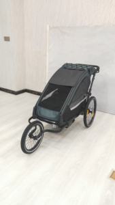 Remorque de vélo en alliage d'aluminium pour enfants avec suspension indépendante, pneus de 20 pouces, charge utile de 35 kg - Product Image 5
