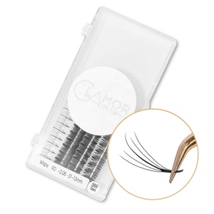 Promade volume Fan Extension de cils 5D 7D 9D Russe vaporeux 0.05 0.07 C D CC Pre Made Wispy naturel plus long Spike Premade Fans - Product Image 2