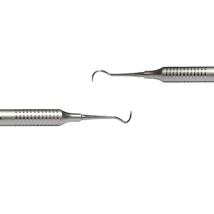 เครื่องมือขูดหินปูนแบบด้ามจับคู่ รุ่น Bone Bridge Instruments ขายดี ดีไซน์ใหม่ ใช้งานด้วยมือ สำหรับขูดหินปูนด้านหลัง NVI 3 ทำจากสแตนเลสสตีล - Product Image 5