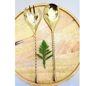 ชุดเสิร์ฟสลัดโลหะสแตนเลสทันสมัยสำหรับสลัดผลไม้และเสิร์ฟพาสต้า - Product Image 6