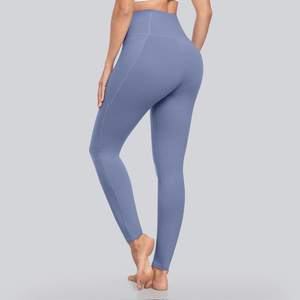 Team <b>Builder</b> Custom Women's High Waist Compression Yoga Leggings Satin Lightweight Quick Dry Side Phone Pocket Premium Gym - Product Image 4