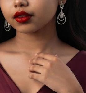 Premium Quality <b>Moissanite</b> Diamond <b>Earrings</b> Elegant Fine Jewelry for Women with Brilliant Sparkle for Wedding Party Anniversary - Product Image 4