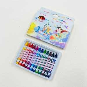 Juego de Crayones Ecológicos de 12 Colores, Logotipo Personalizado, No Tóxicos, Respetuosos con el Medio Ambiente, Suministros de Pintura Artística para Niños, Exportación Global al por Mayor - Product Image 1