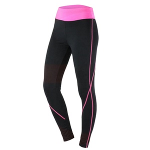 Quick Dry Mid Waist Solid Simple Women's <b>Yoga</b> Leggings-Comfortable Full Length Spandex/Polyester Elastic Waist Fitness <b>Pants</b> - Product Image 1