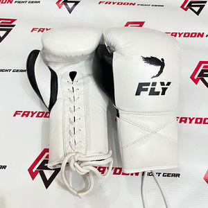 Nouveaux gants de boxe professionnels en cuir véritable, orange et noir, à lacets, pour l'entraînement et le combat, personnalisables, pour les arts martiaux. - Product Image 6