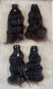 Vente en gros directe d'usine extensions de trame de cheveux crus de temple Remy indien longueur instantanée extensions de cheveux humains - Product Image 3