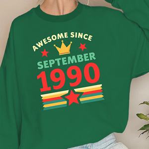 IMPRESIONANTE DESDE SEPTIEMBRE 1990 sudaderas de mujer - Product Image 3