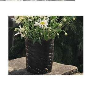 Jarrón de Flores de Cuerno de Búfalo Antiguo para Decoración del Hogar, Diseño Rústico, Hecho a Mano con Cuerno Natural - Product Image 6