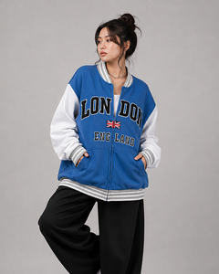 Premium Custom Women's Letterman Varsity Jacket Embroidered College Baseball Bomber <b>Coat</b> Breathable Casual Streetwear Fashion - Product Image 4